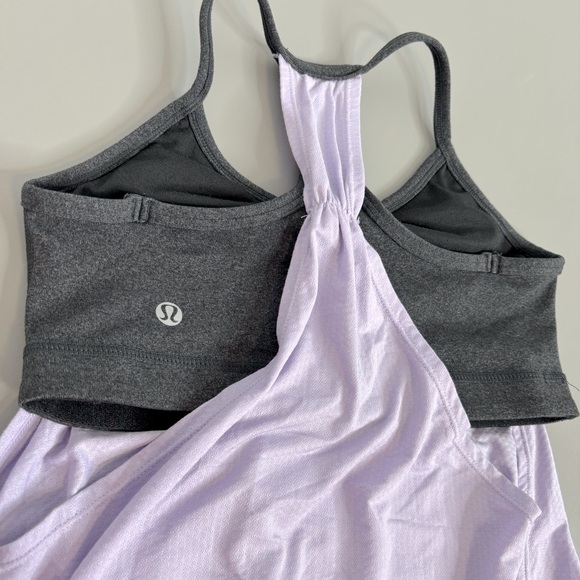 Lululemon No Limits Tank Top Lolo Purple Grey Size 4 - Picture 6 of 6